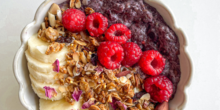 Berrylicious Chia Seed Pudding Infused with Mushroom Extracts