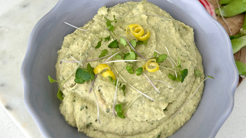 Creamy High Protein Cannellini Dip with 4 Mushroom Blend
