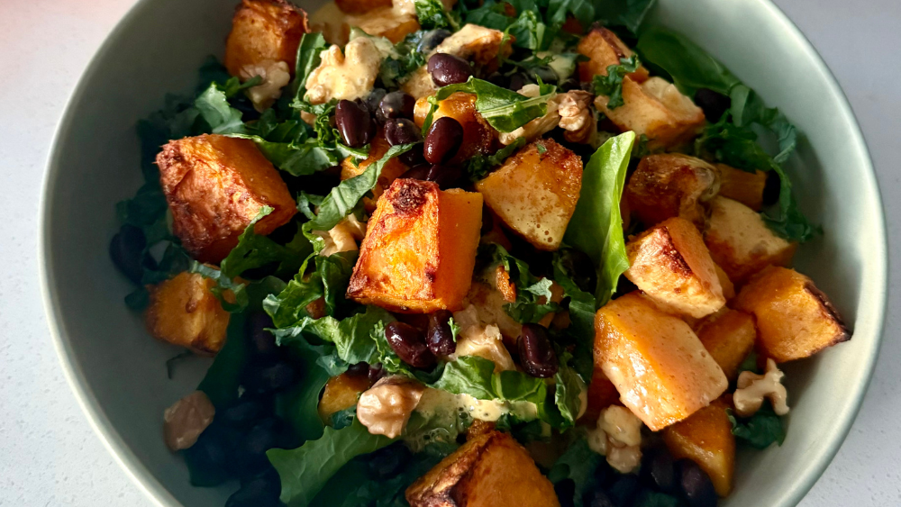 Happy Butternut Squash & Greens Salad