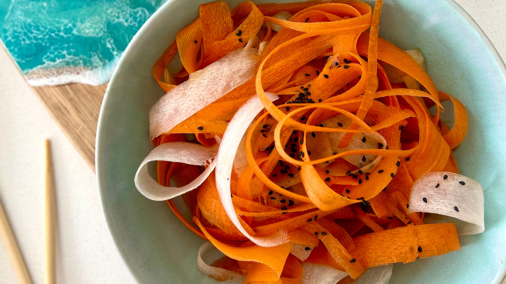 Carrot & Daikon Ribbon Salad ft. 4MB