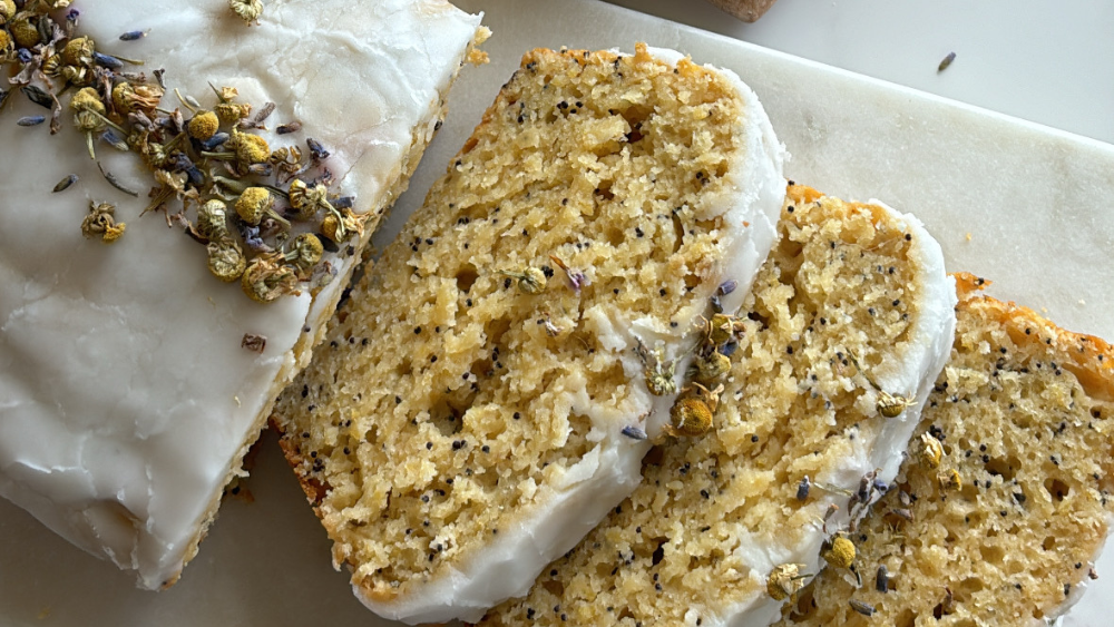 Moist Lemon Loaf with Poppy Seeds