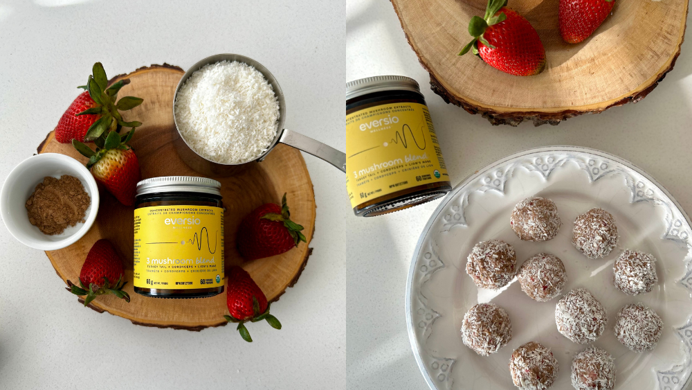 Strawberry Coconut Protein Balls ft. 3MB