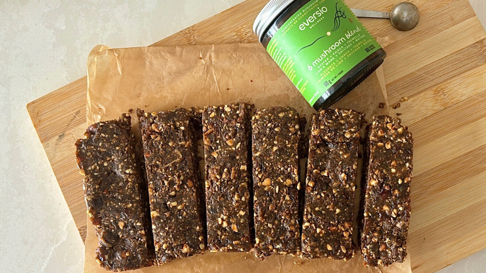Superfood Powered No Bake Almond Granola Bars Ready to Slice