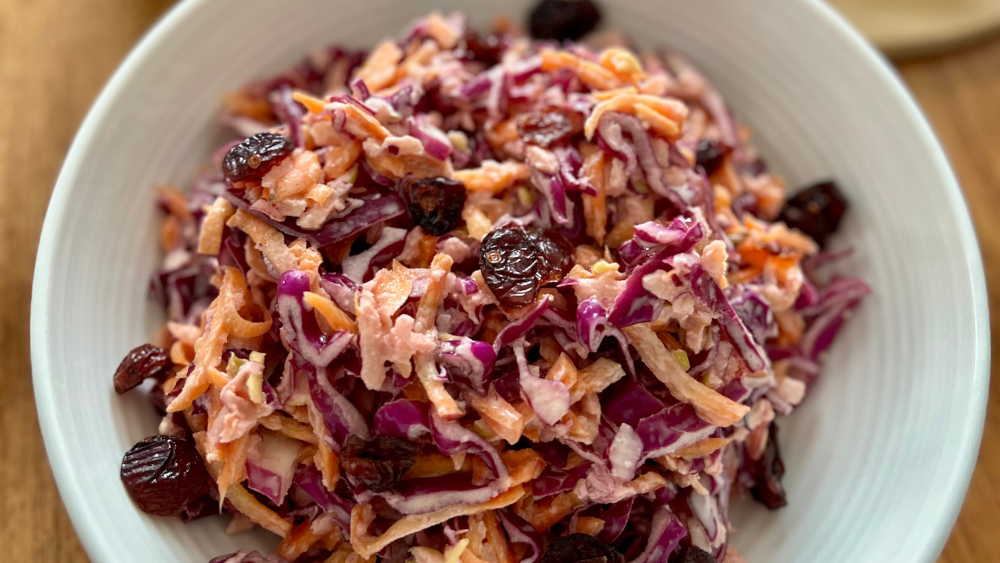 Zesty Cabbage and Apple Slaw with Functional Mushrooms