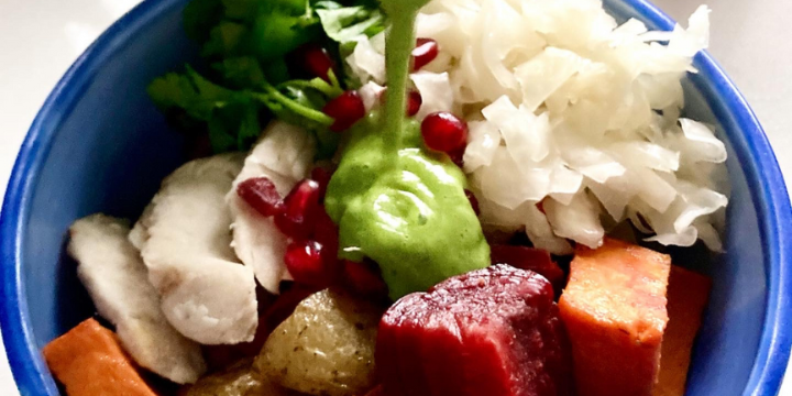 Nourish Bowl with Green Goddess Dressing