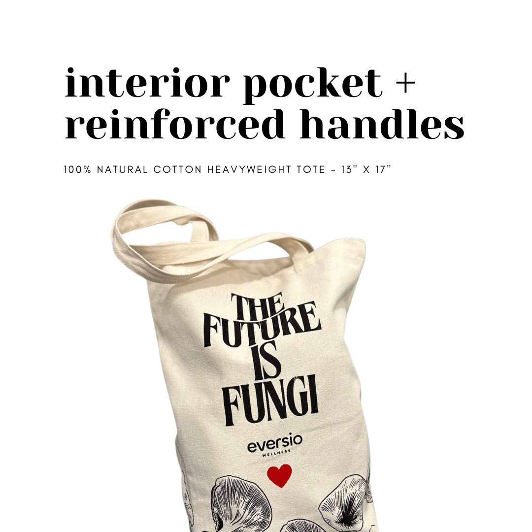 The Future is Fungi 100 Natural Cotton Tote Bag Eversio Wellness
