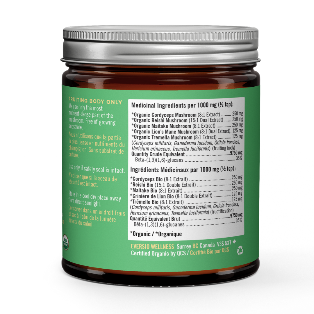 5 Mushroom Blend - (The NEW Blend) - Organic Extracts