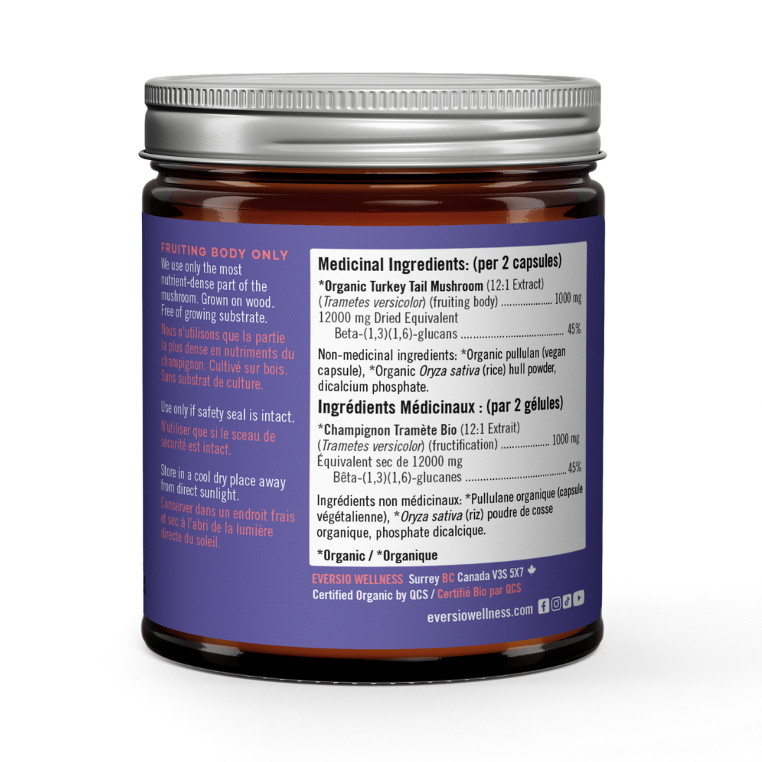 Turkey Tail (Defend Now) - Organic Turkey Tail 12:1 Extract Capsules