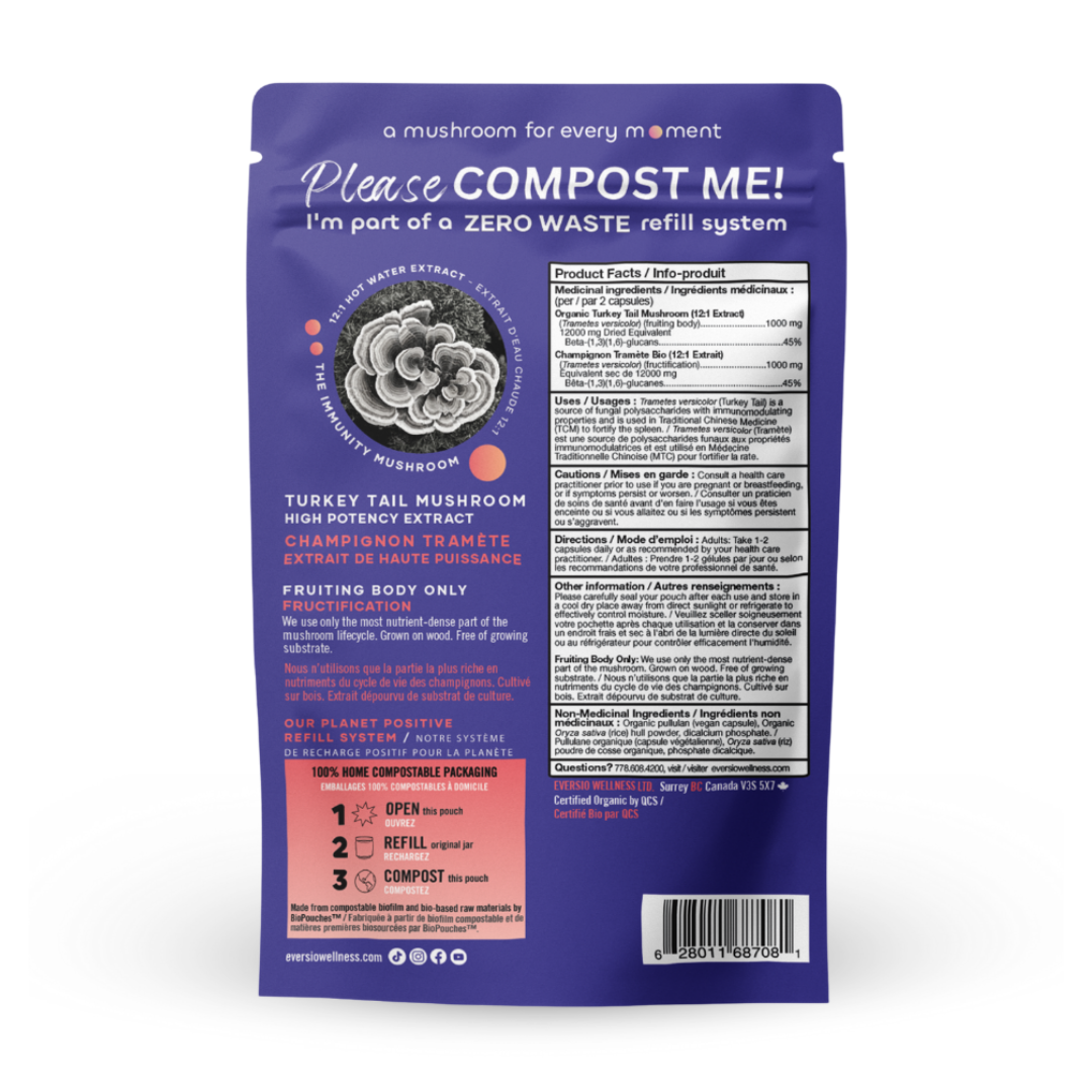 Turkey Tail (Defend Now) - Organic Turkey Tail 12:1 Extract Capsules