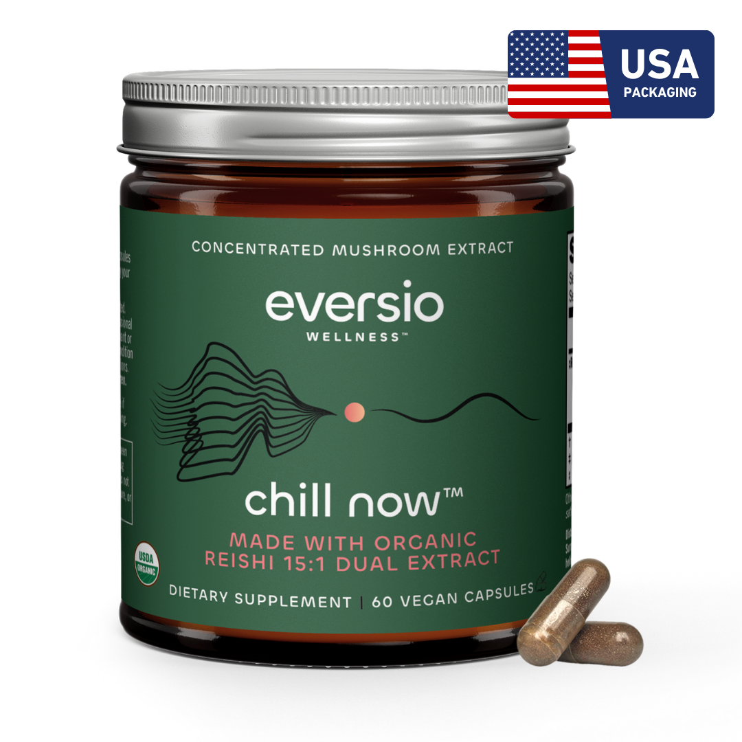 Reishi (Chill Now) - Organic Reishi Mushroom 15:1 Dual Extract Capsules