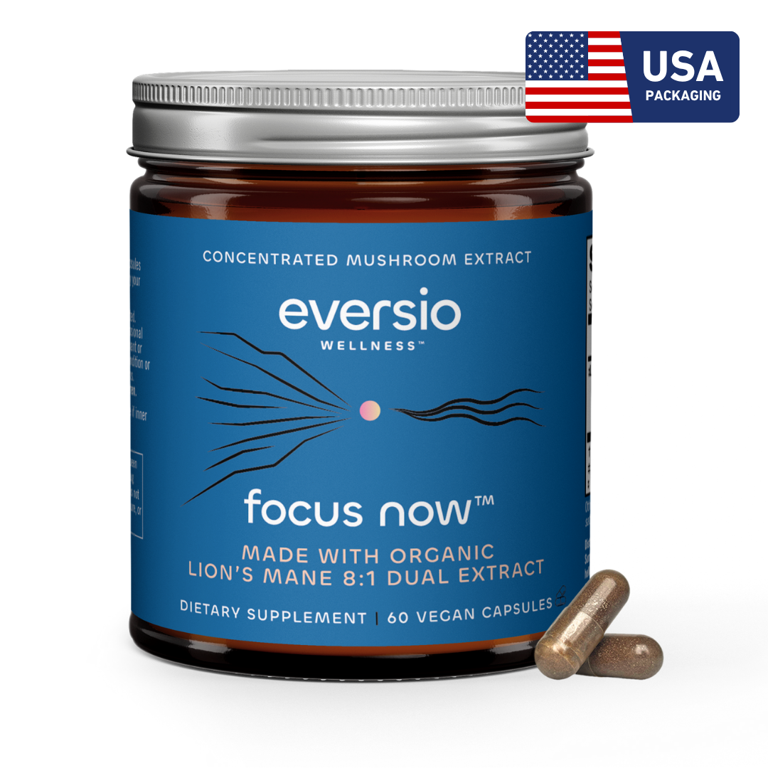 Lion's Mane (Focus Now) - Organic Lion's Mane 8:1 Dual Extract Capsules