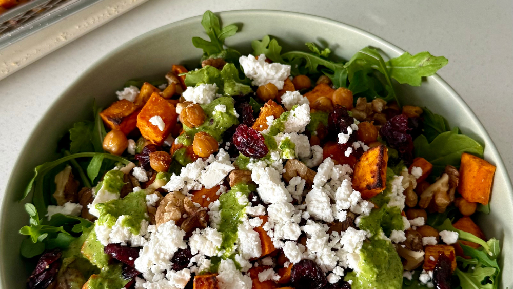 Sweet Potato, Chickpea & Arugula Salad ft. 5MB
