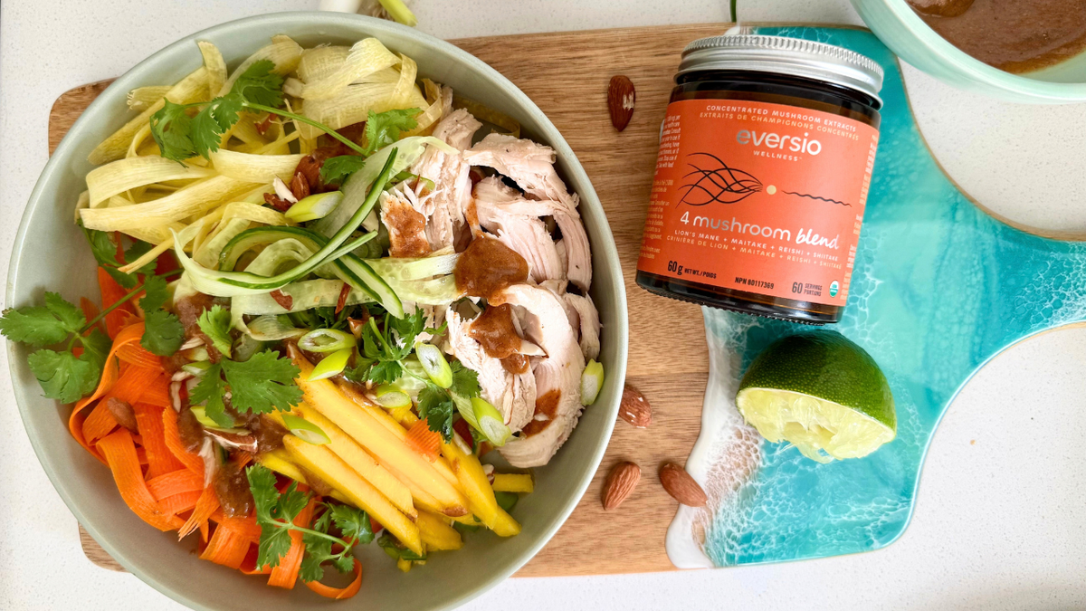 Thai Chicken Salad with Lime Almond Dressing ft. 4MB